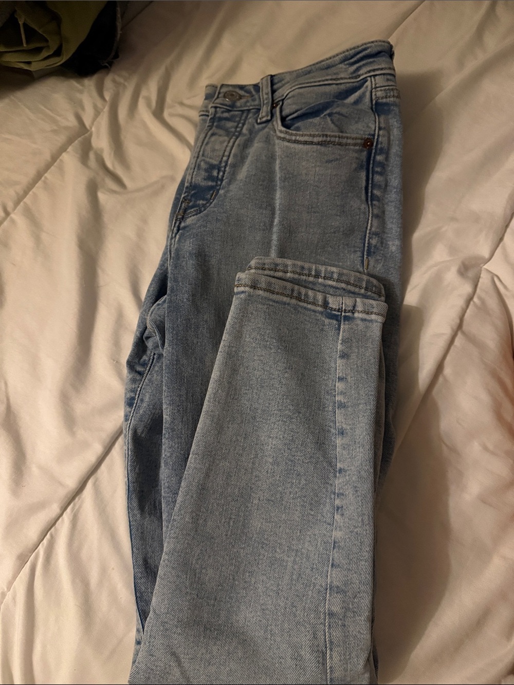 Old Navy Light Blue Straight-Leg Women's Jeans